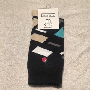 Multicolor Modern Geometrical High Dress Socks
